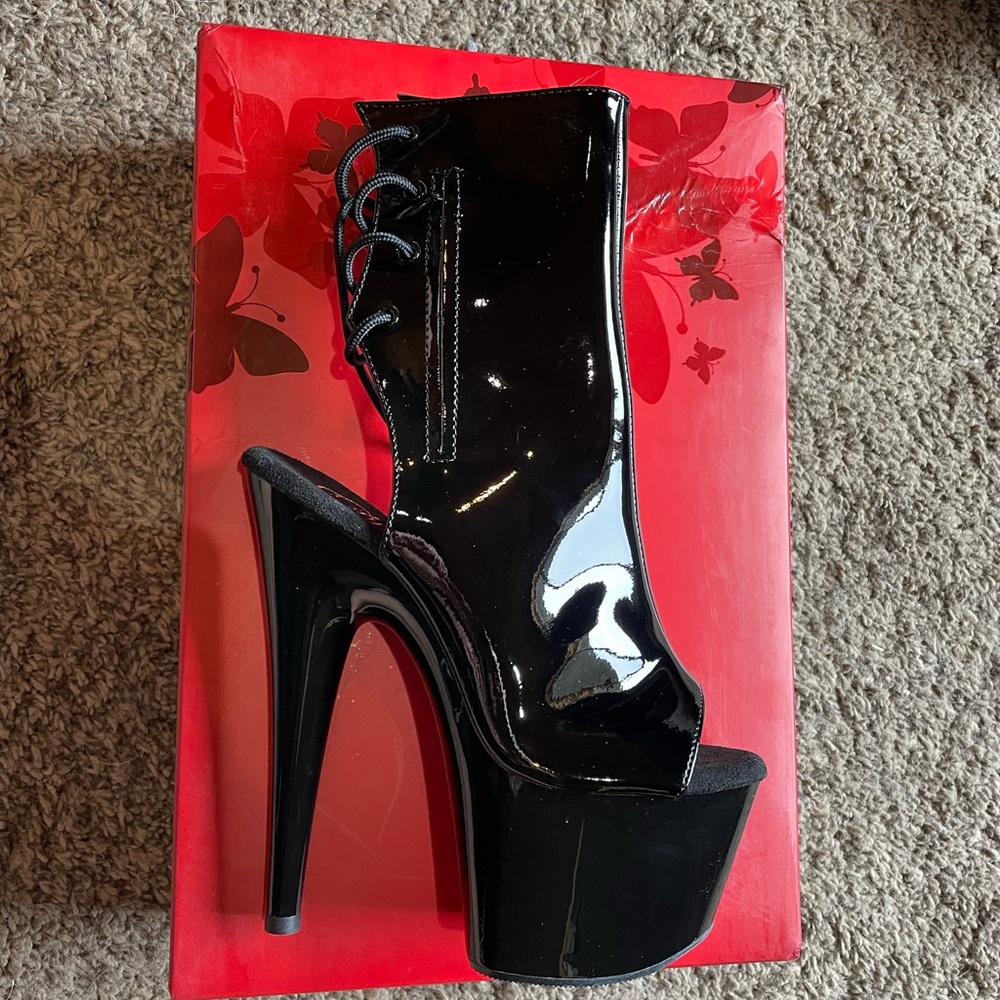 Pleaser Black Platform Heels